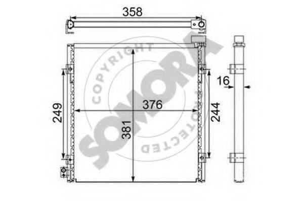 SOMORA 128060 Конденсатор, кондиціонер