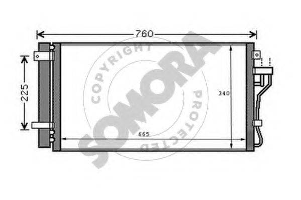 SOMORA 137160A Конденсатор, кондиціонер