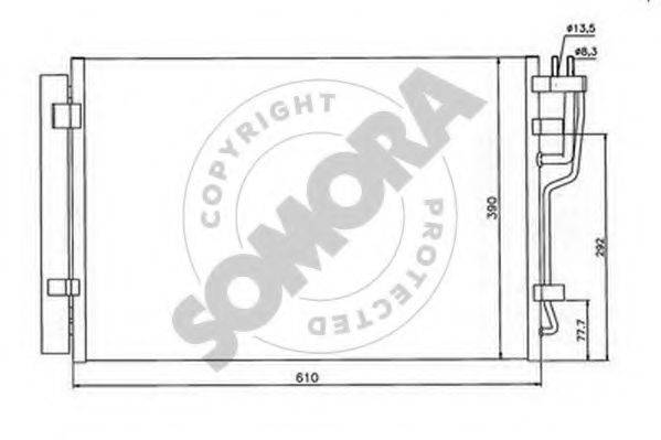 SOMORA 138060 Конденсатор, кондиціонер