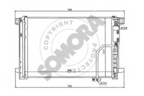 SOMORA 171460 Конденсатор, кондиціонер