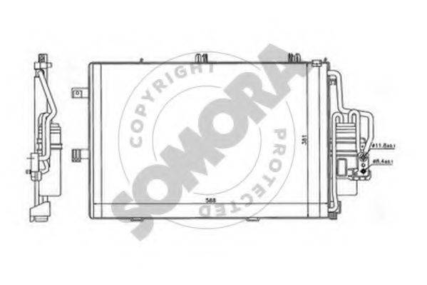 SOMORA 212560 Конденсатор, кондиціонер