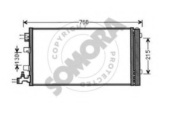 SOMORA 243460 Конденсатор, кондиціонер