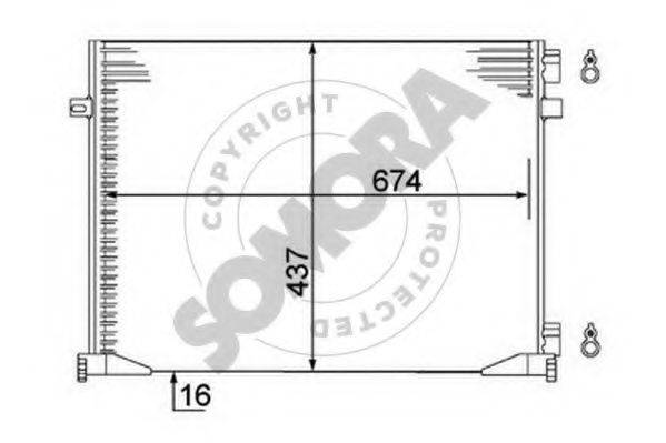 SOMORA 245160 Конденсатор, кондиціонер