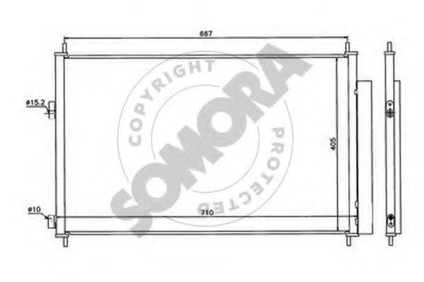 SOMORA 316860 Конденсатор, кондиціонер