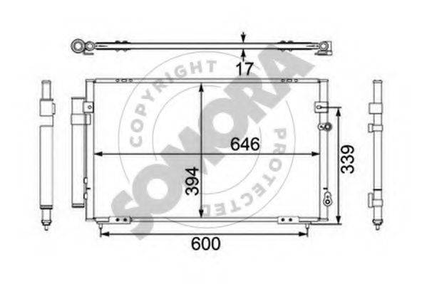 SOMORA 372160 Конденсатор, кондиціонер