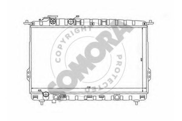 SOMORA 117040 Радіатор, охолодження двигуна