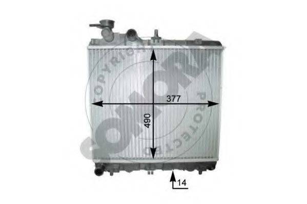 SOMORA 131240B Радіатор, охолодження двигуна