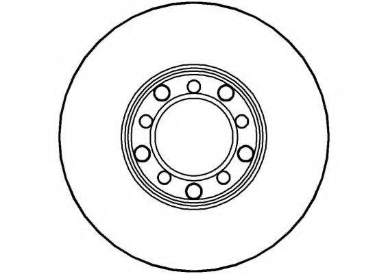 NATIONAL NBD075 гальмівний диск