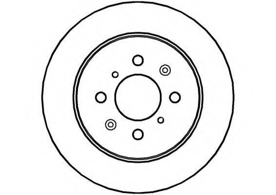 NATIONAL NBD1224 гальмівний диск