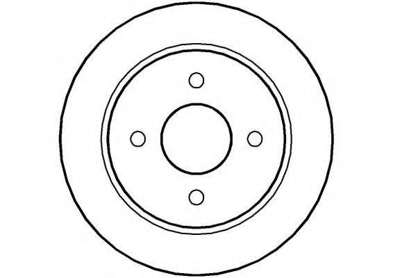 NATIONAL NBD202 гальмівний диск