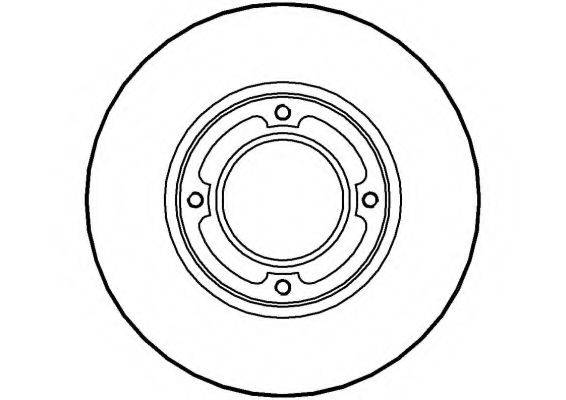 NATIONAL NBD254 гальмівний диск