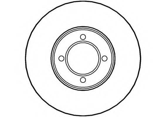 NATIONAL NBD575 гальмівний диск