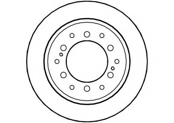 NATIONAL NBD754 гальмівний диск