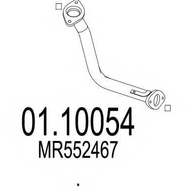 MTS 0110054 Труба вихлопного газу