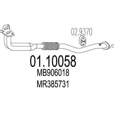 MTS 0110058 Труба вихлопного газу