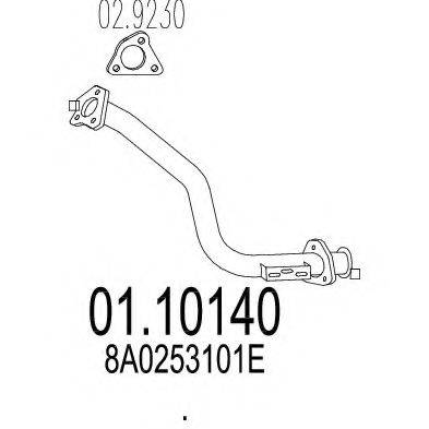 MTS 0110140 Труба вихлопного газу