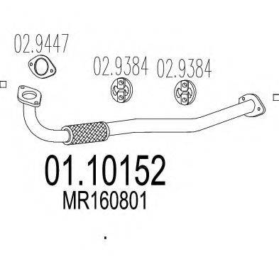 MTS 0110152 Труба вихлопного газу