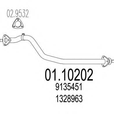 MTS 0110202 Труба вихлопного газу
