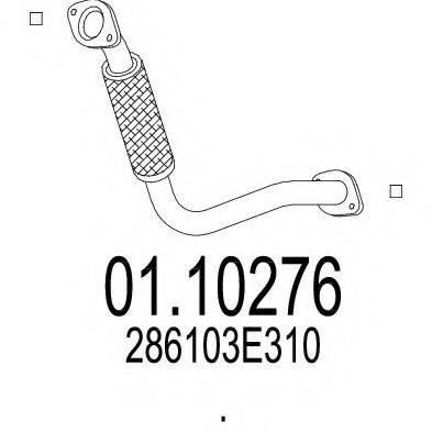 MTS 0110276 Труба вихлопного газу