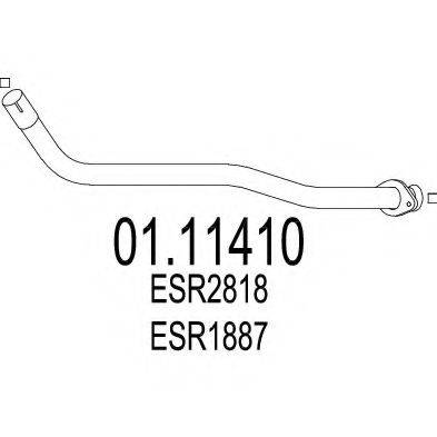 MTS 0111410 Труба вихлопного газу