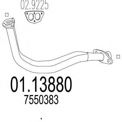 MTS 0113880 Труба вихлопного газу