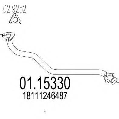 MTS 0115330 Труба вихлопного газу