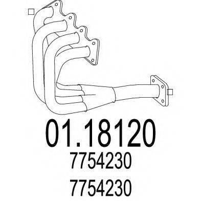 MTS 0118120 Труба вихлопного газу