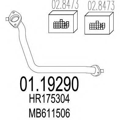 MTS 0119290 Труба вихлопного газу