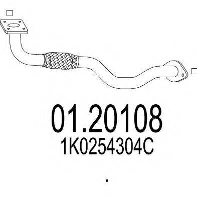 MTS 0120108 Труба вихлопного газу