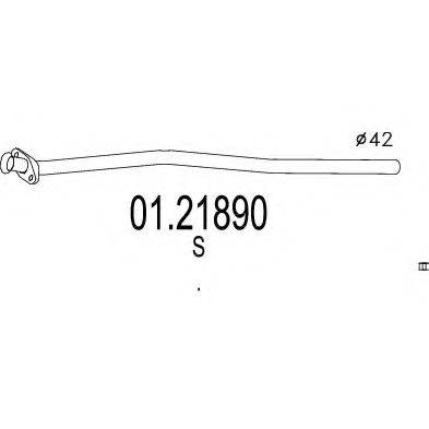 MTS 0121890 Труба вихлопного газу