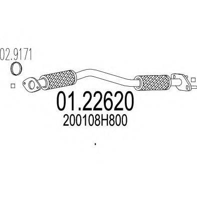 MTS 0122620 Труба вихлопного газу