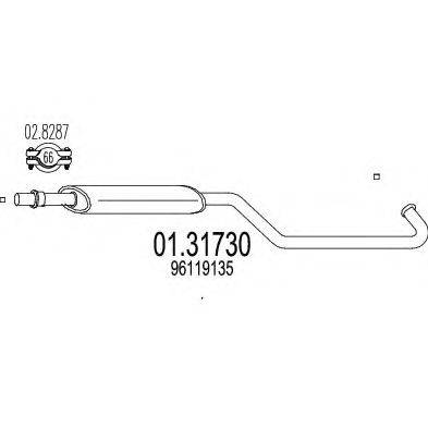 MTS 0131730 Передглушувач вихлопних газів