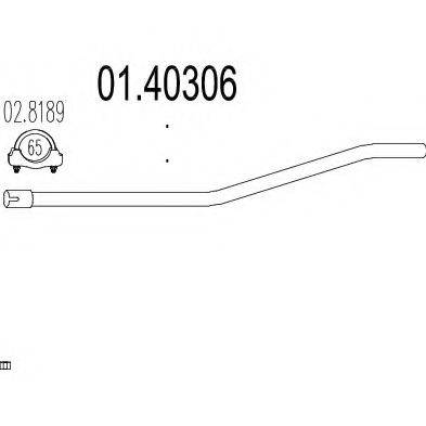 MTS 0140306 Труба вихлопного газу