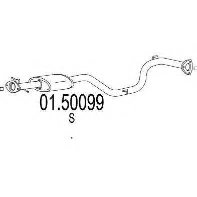 MTS 0150099 Середній глушник вихлопних газів