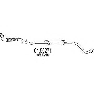 MTS 0150271 Середній глушник вихлопних газів