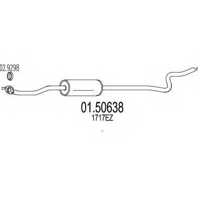 MTS 0150638 Середній глушник вихлопних газів