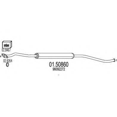 MTS 0150860 Середній глушник вихлопних газів