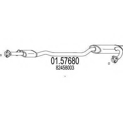 MTS 0157680 Середній глушник вихлопних газів