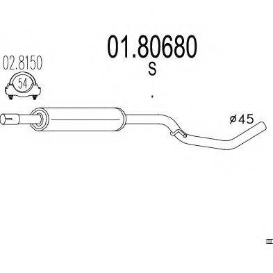 MTS 0180680 Середній глушник вихлопних газів