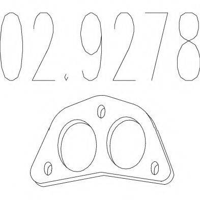 MTS 029278 Прокладка, труба вихлопного газу