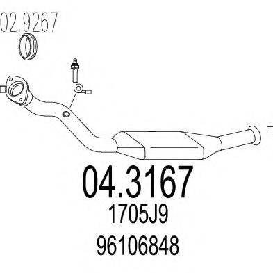 MTS 043167 Каталізатор