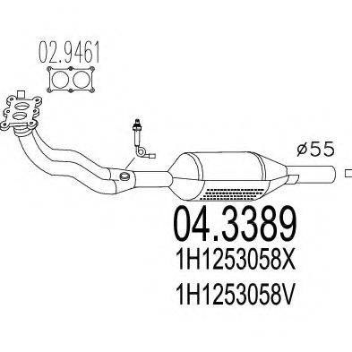 MTS 043389 Каталізатор