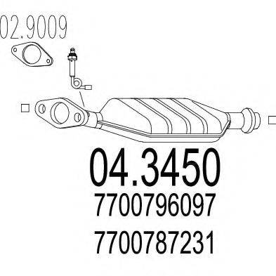 MTS 043450 Каталізатор