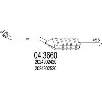 MTS 043660 Каталізатор