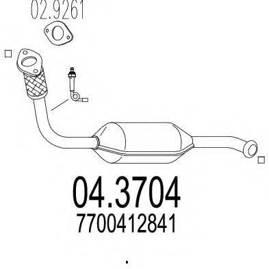MTS 043704 Каталізатор