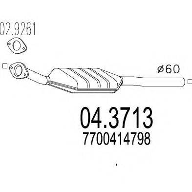 MTS 043713 Каталізатор