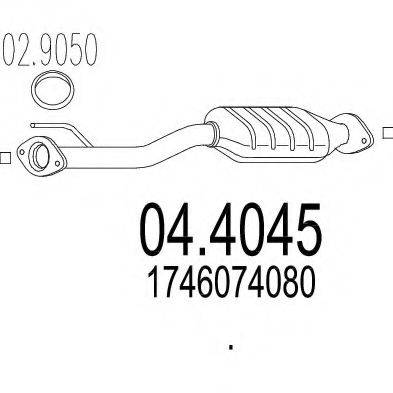 MTS 044045 Каталізатор