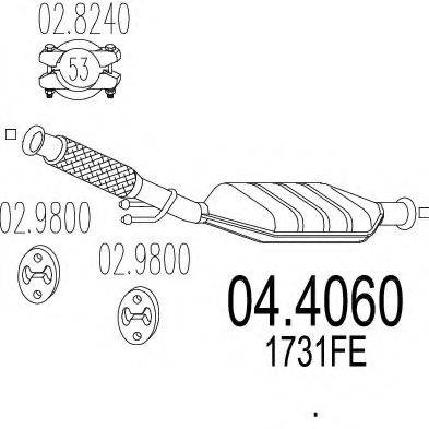 MTS 044060 Каталізатор