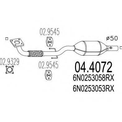 MTS 044072 Каталізатор