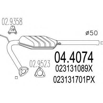 MTS 044074 Каталізатор